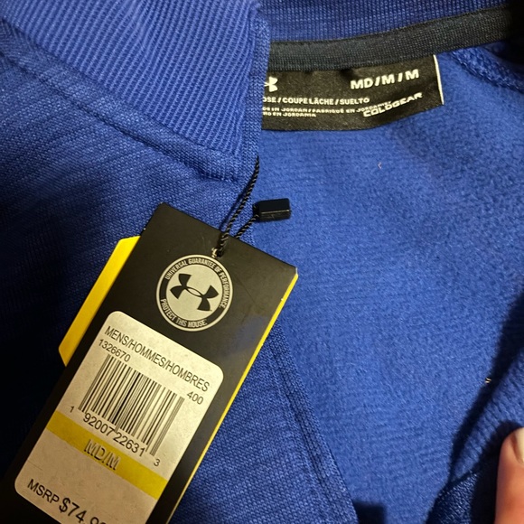 Blue under armour zip up - Picture 2 of 2